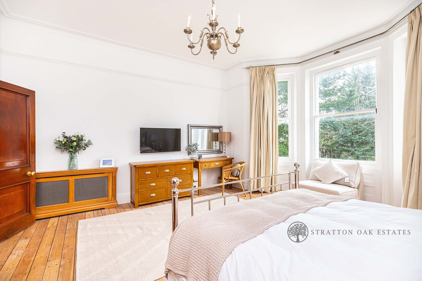 Master Bedroom with bay window